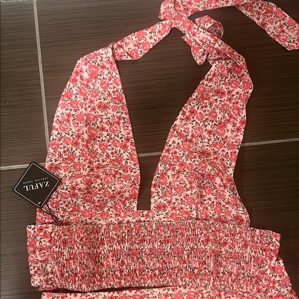 Pink Floral Two-Piece Set - Picture 3 of 5